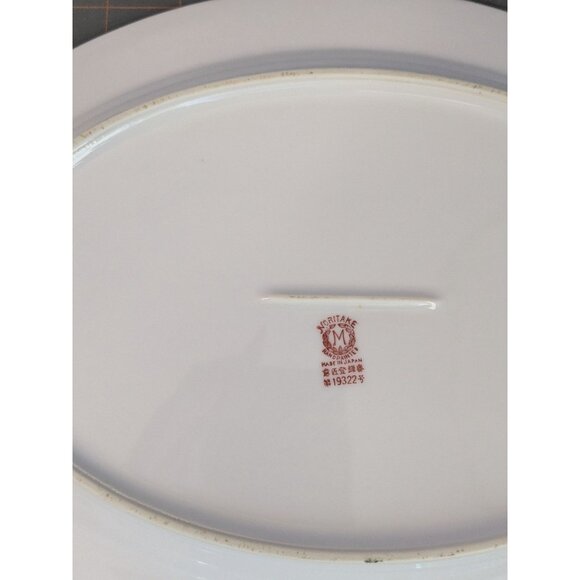 Noritake Azalea China Platter Pink Floral 12" red mark - Picture 4 of 13